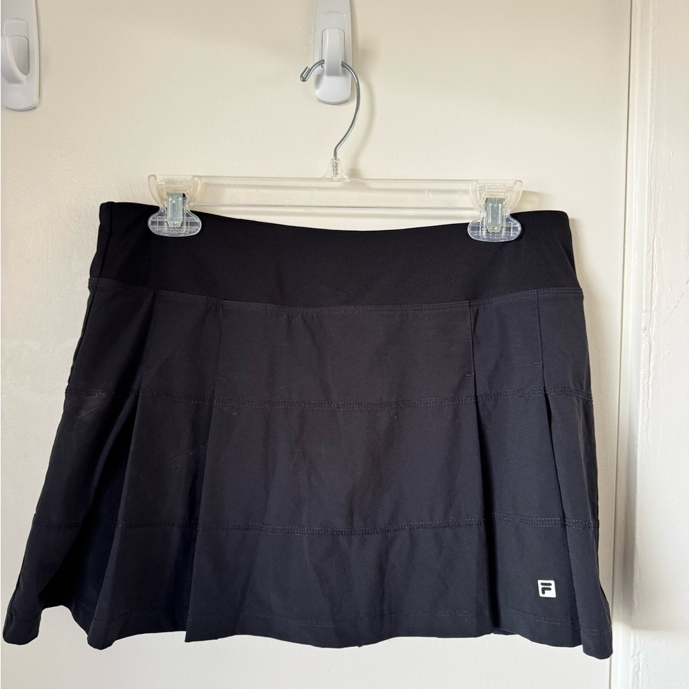 Black Fila Tennis Skirt